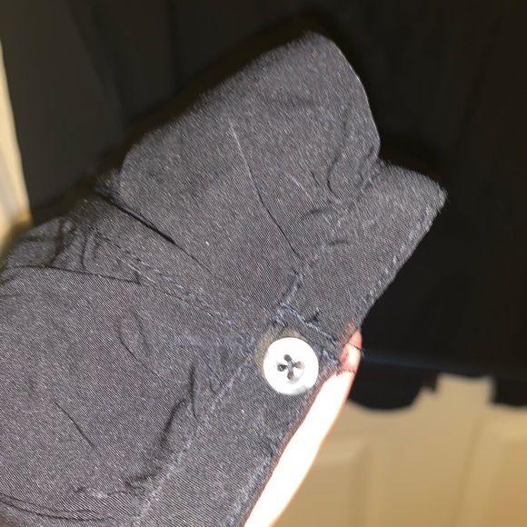 Abercrombie & Fitch Black Sateen Wrap Top w/ Lace - Picture 10 of 10